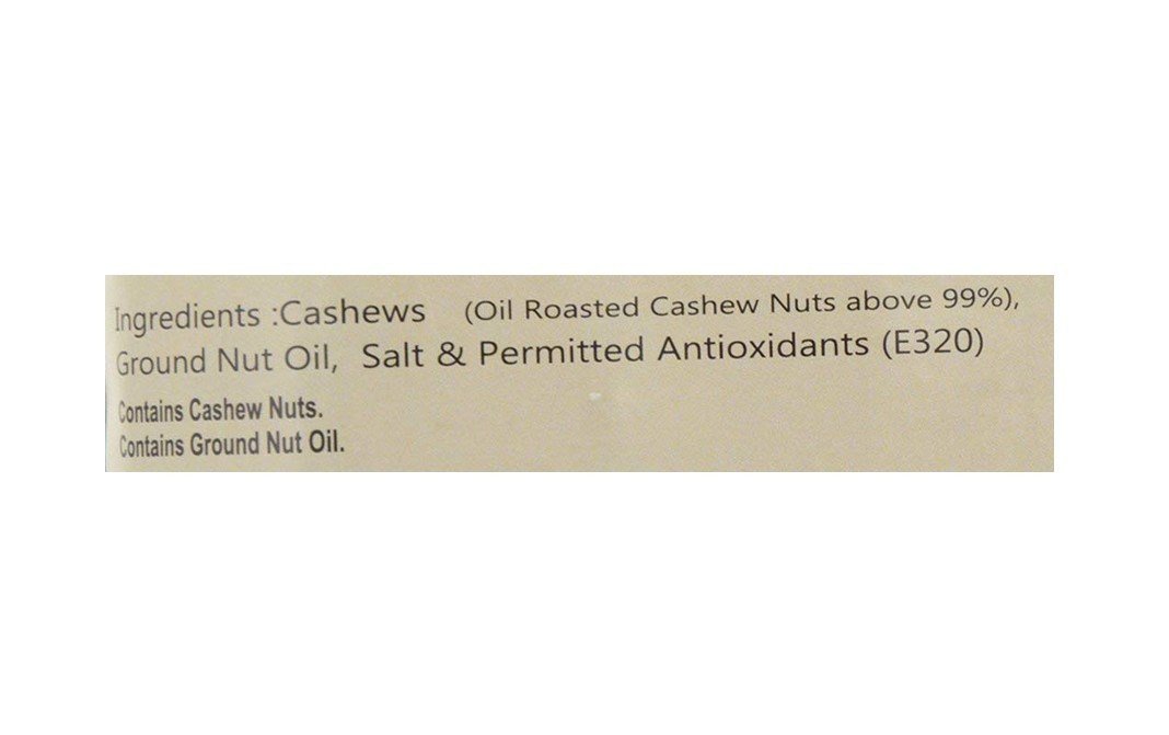 Delis Cashews Roasted & Salted Golden Brown   Pack  500 grams